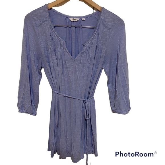 Thyme Maternity Periwinkle Boho Blouse Top Small - Picture 1 of 8